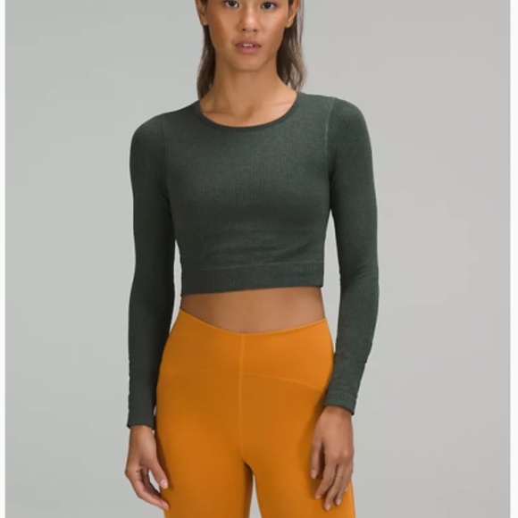 lululemon athletica Tops - Ebb to Street Long Sleeve Shirt Smoked Spruce